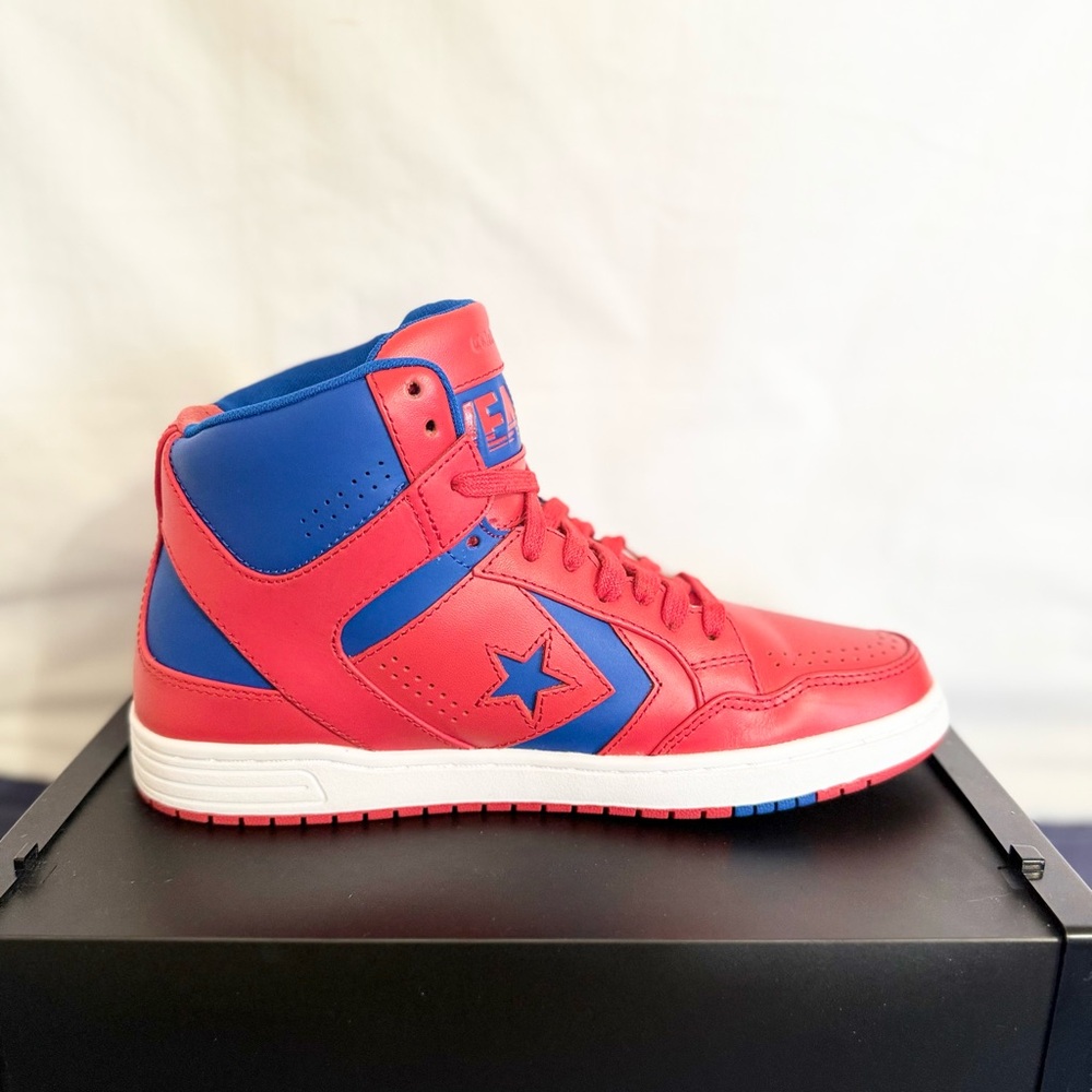 Converse Weapon '86 Red Blue White 144546C Men’s Size 10 VNDS - Picture 3 of 8